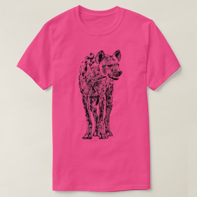 Gepunktete Hyena Wildlife Design für Hyena Fans T-Shirt (Design vorne)