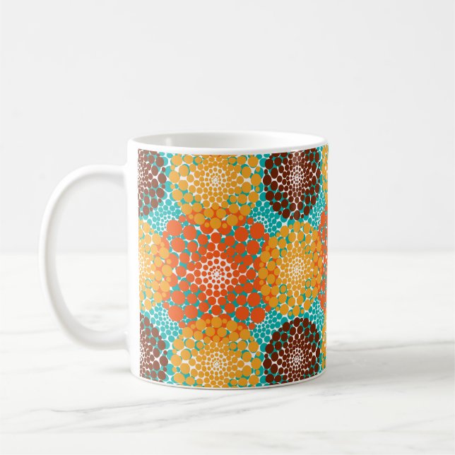 Gepunktete Kreise Kaffeetasse (Links)