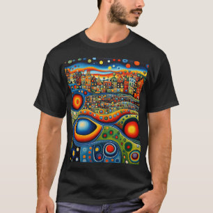 Gepunktete Landschaft T-Shirt