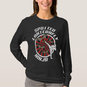 Gepunktete Langenfliege Ninja Warrior Insekten Des T-Shirt