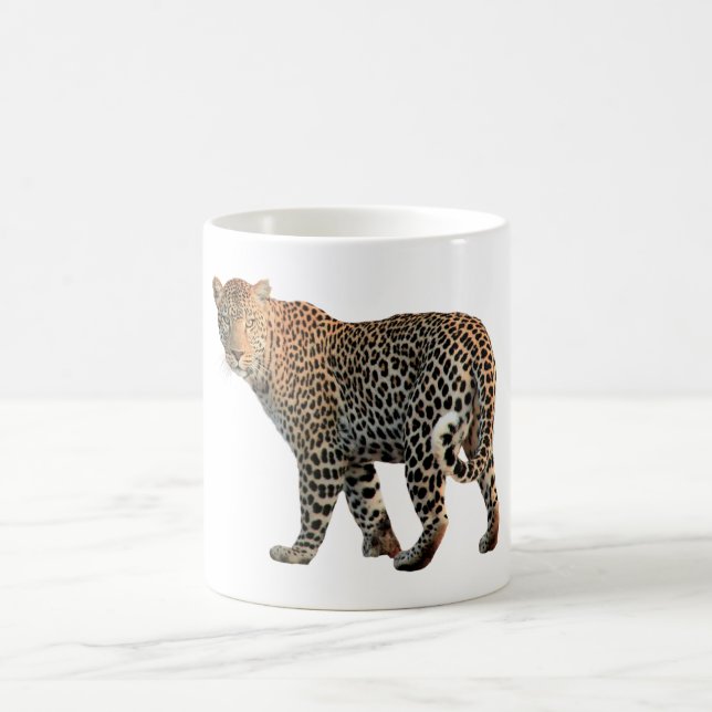 Gepunktete Leopard Wild Cat Fotografie Kaffeetasse (Mittel)