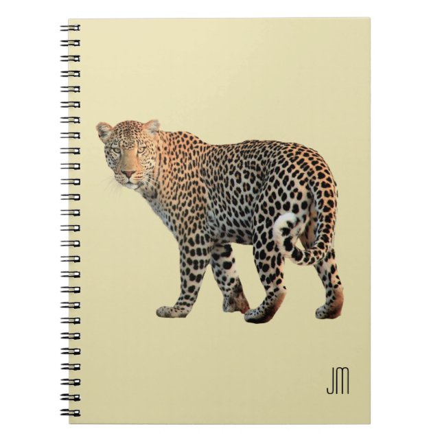 Gepunktete Leopard Wild Cat Fotografie Notizblock (Vorderseite)