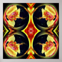 Gepunktete Liege Floral Mirror Abstrakte Kunst