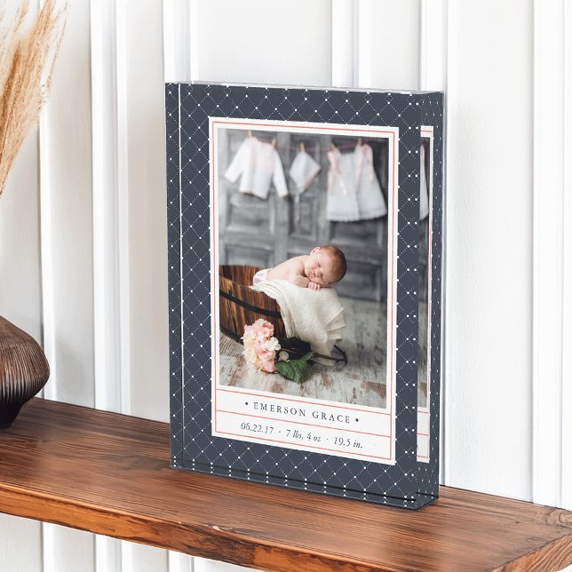 gepunktete Marine | Baby Birth Stats & Fotoblock (Von Creator hochgeladen)