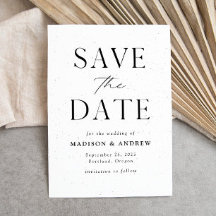 Gepunktete moderne Eleganz Save The Date