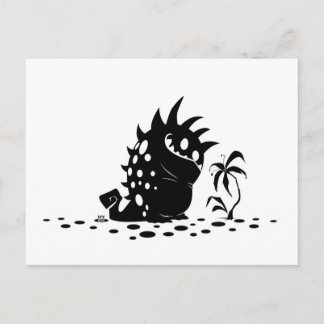 Gepunktete Monster-Postkarte Postkarte