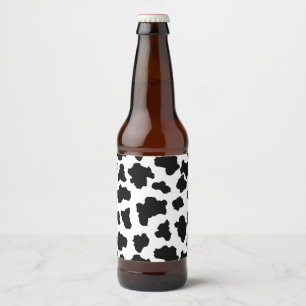 Gepunktete Moo Cow Dutch Holstein Bierflaschenetikett