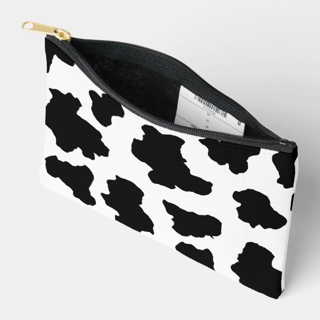 Gepunktete Moo Cow Dutch Holstein Zubehörtasche (Offen)