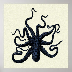 Gepunktete Oktopus Poster