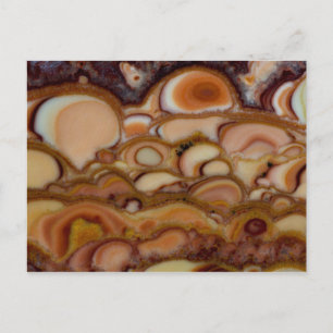 Gepunktete Onyx Postkarte