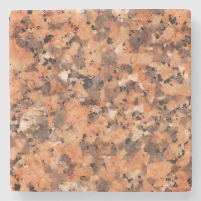 Gepunktete Rock Textur Lebhaftes Muster Orange Bla Steinuntersetzer (Vorderseite)