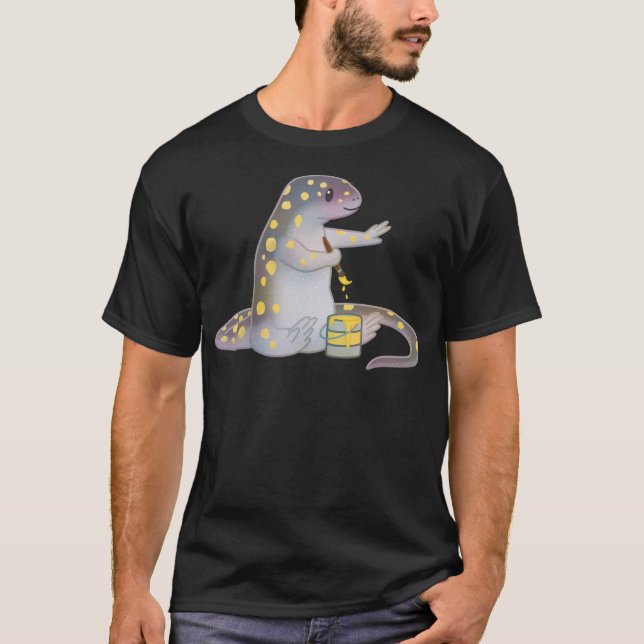 Gepunktete Salamander-Malerei T-Shirt (Vorderseite)