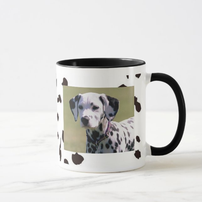Gepunktete Trinkbehälter-Tasse mit Dalmation Tasse (Rechts)