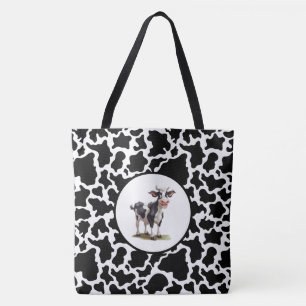 Gepunktete Tüpfeldrucke Schwarz/Weiß Tasche