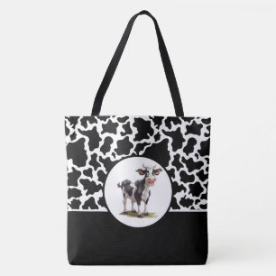 Gepunktete Tüte-Schwarz-Weiß-Kuh Tasche