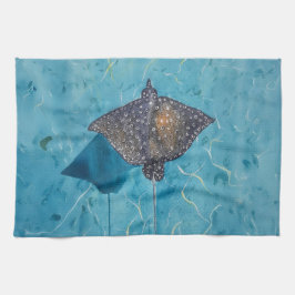 Gepunkteter Adler Stingray - Ozean Geschirrtuch