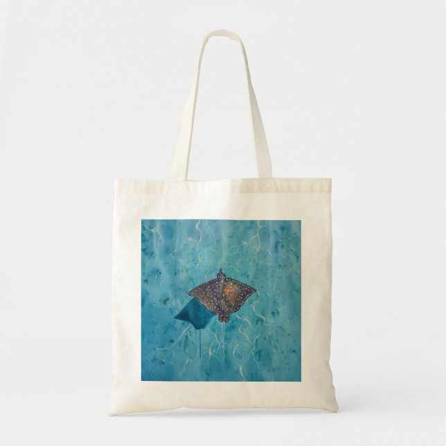 Gepunkteter Adler Stingray - Ozean Tragetasche (Vorne)