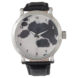 GEPUNKTETER COW HIDE ARMBANDUHR