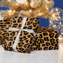 Gepunkteter Gepardabdruck Geschenkpapier