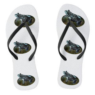 Gepunkteter Grasfrosch, Zitronen Flip Flops