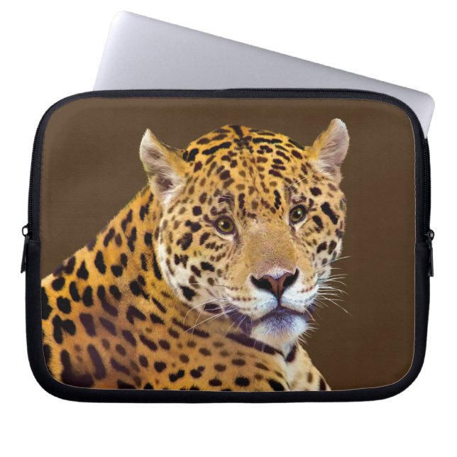 Gepunkteter Jaguar Big Cat-Liebhaber #Gift Laptopschutzhülle (Vorderseite)