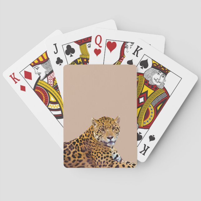 Gepunkteter Jaguar Big Cat-Liebhaber #Gift Spielkarten (Rückseite)