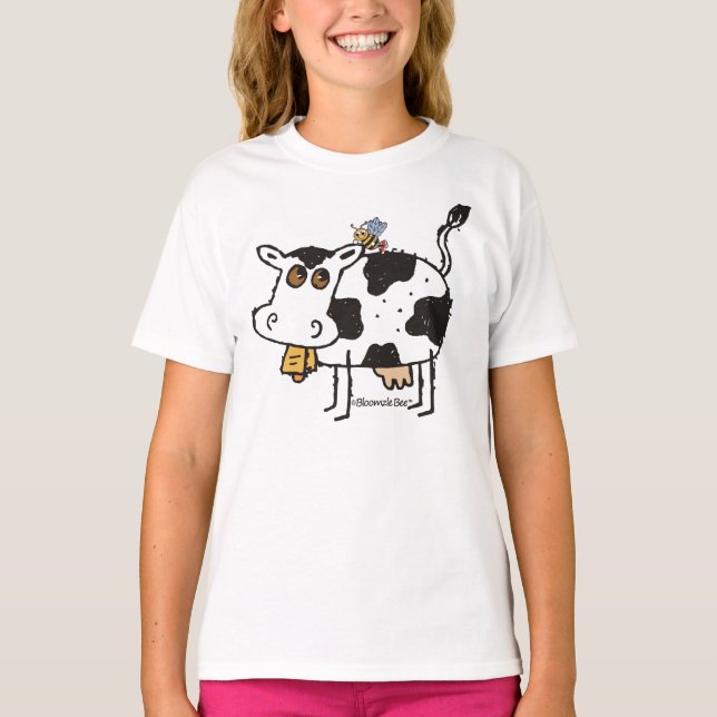 Gepunkteter Kuh-T - Shirt (Vorderseite)