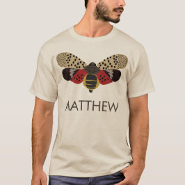 Gepunkteter Lanternfly-Bug Personalisiert T-Shirt