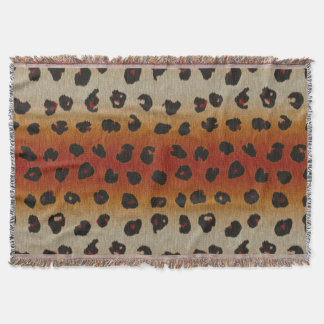 Gepunkteter Leopard-Tierdruck-Musterthrow-Decke Decke