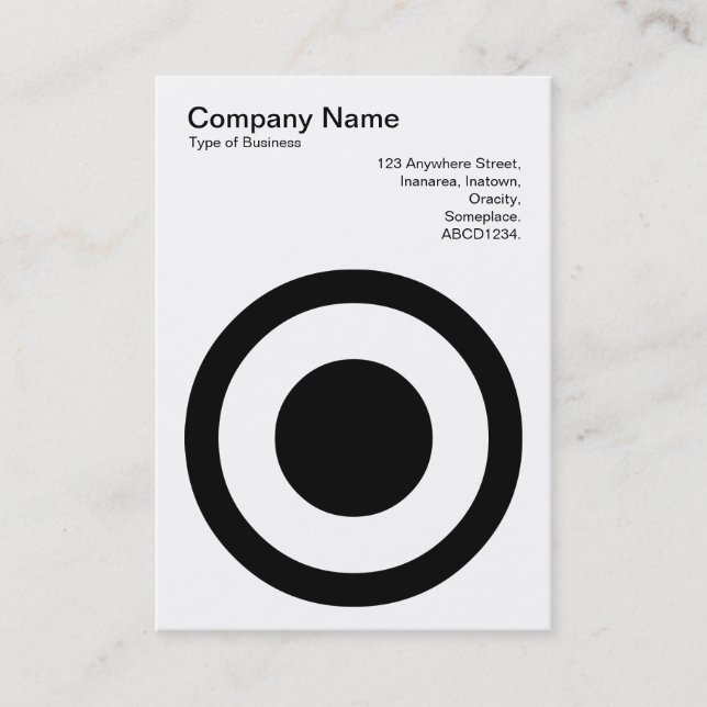 Gepunkteter Mittelkreis II Visitenkarte (Vorderseite)