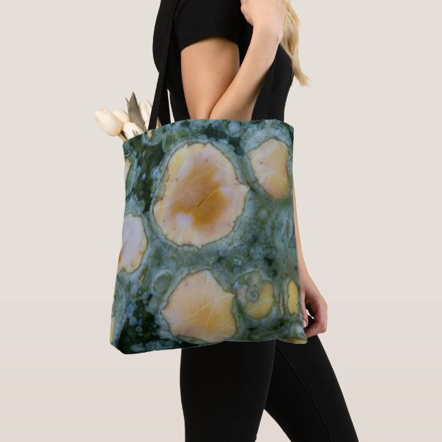 Gepunkteter Ozean-Jasper Tasche (Von Nahem)