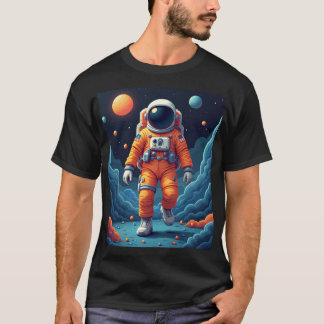 Gepunkteter Spaceman-T - Shirt
