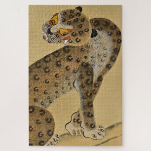 Gepunkteter Tiger Minhwa mit Elster