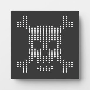 Gepunkteter Totenkopf-Halfton Fotoplatte