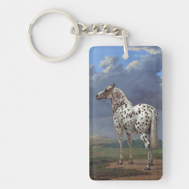 Gepunktetes Appaloosa Pferd Schlüsselanhänger (Vorderseite)