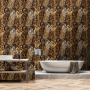 Gepunktetes asymmetrisches Druckdesign bei Wildtie Tapete