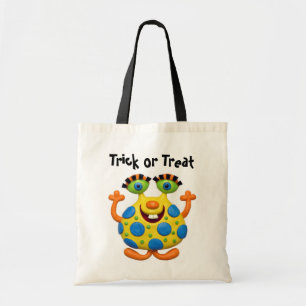 Gepunktetes gelbes Monster Tragetasche