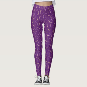 Gepunktetes geometrisches Muster Leggings