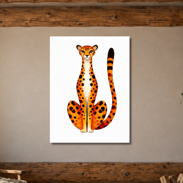 Gepunktetes Gepard-Porträt Poster (Von Creator hochgeladen)