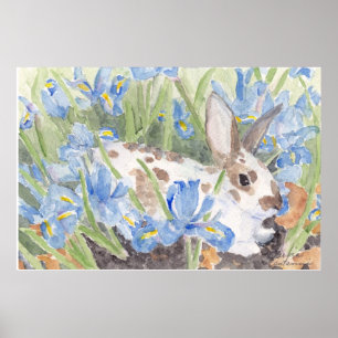 Gepunktetes Kaninchen in der Poster