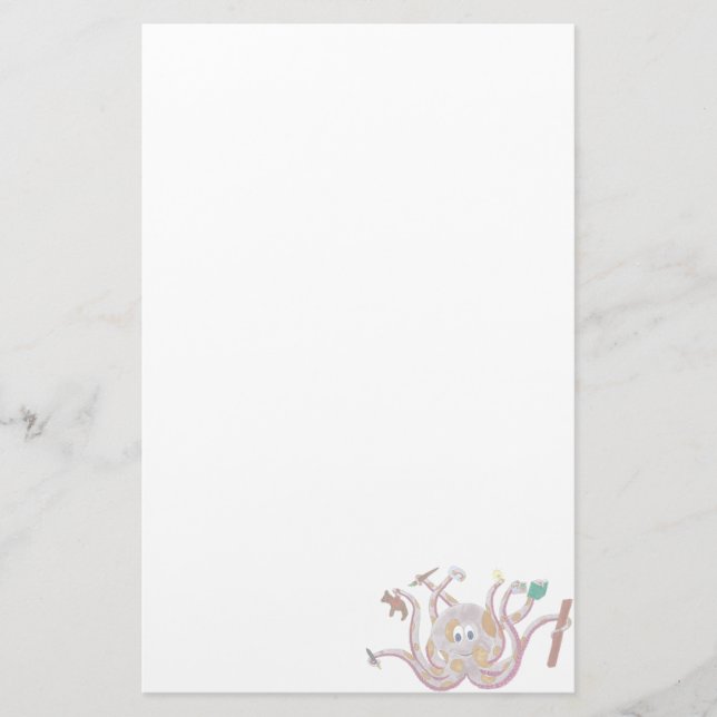 Gepunktetes Kraken-Briefpapier Briefpapier (Vorderseite)