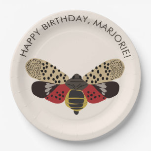 Gepunktetes Lanternfly Bug Personalisiertes Party Pappteller