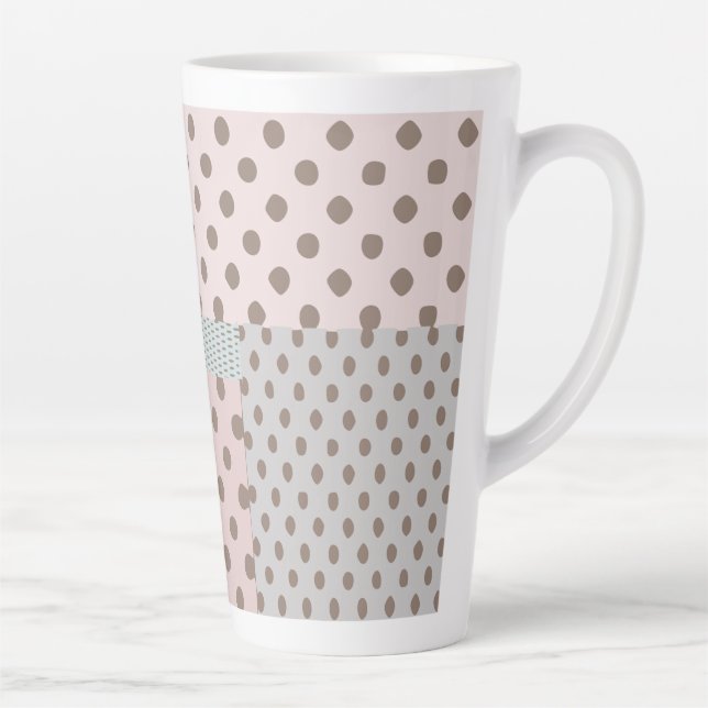 Gepunktetes Muster  Milchtasse (Rechts)