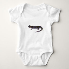 Gepunktetes Salamander-Shirt Baby Strampler