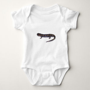 Gepunktetes Salamander-Shirt Baby Strampler