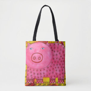 Gepunktetes Schwein Tasche