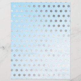 Gepunktetes Scrapbook-Papier für Blau und Silber