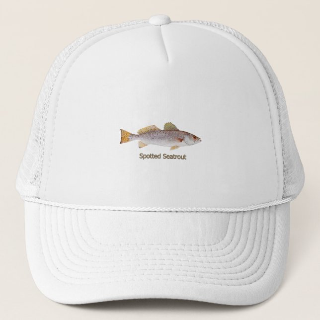 Gepunktetes Seatrout (betitelt) Truckerkappe (Vorderseite)