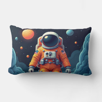 Gepunktetes Spaceman-Kissen 13*21 Lendenkissen