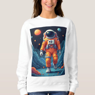 Gepunktetes Spaceman-Sweatshirt Sweatshirt